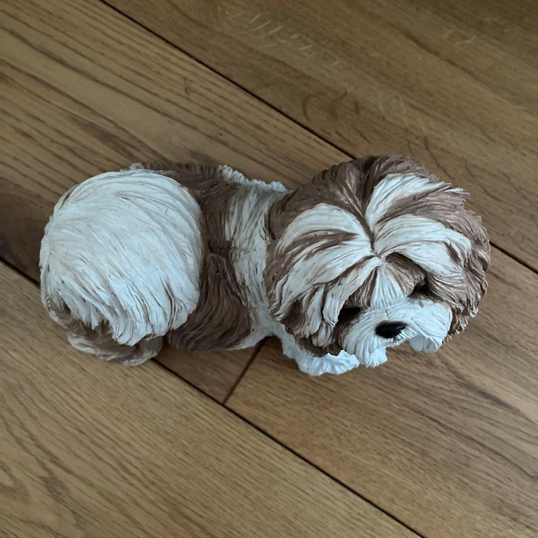 サンディキャスト社製　シー・ズー（ゴールド＆ホワイト）　置物　ヴィンテージ