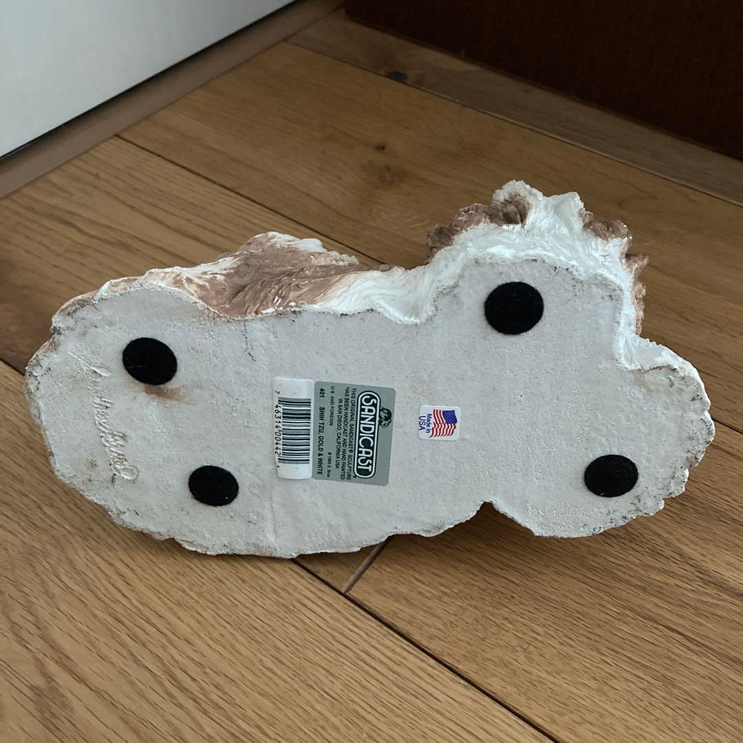 サンディキャスト社製　シー・ズー（ゴールド＆ホワイト）　置物　ヴィンテージ