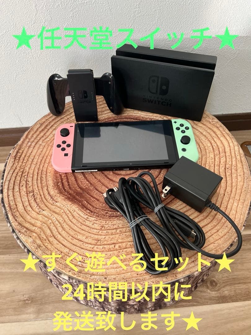 Nintendo Switch ニンテンドースイッチ本体　PNK /GRN箱無し