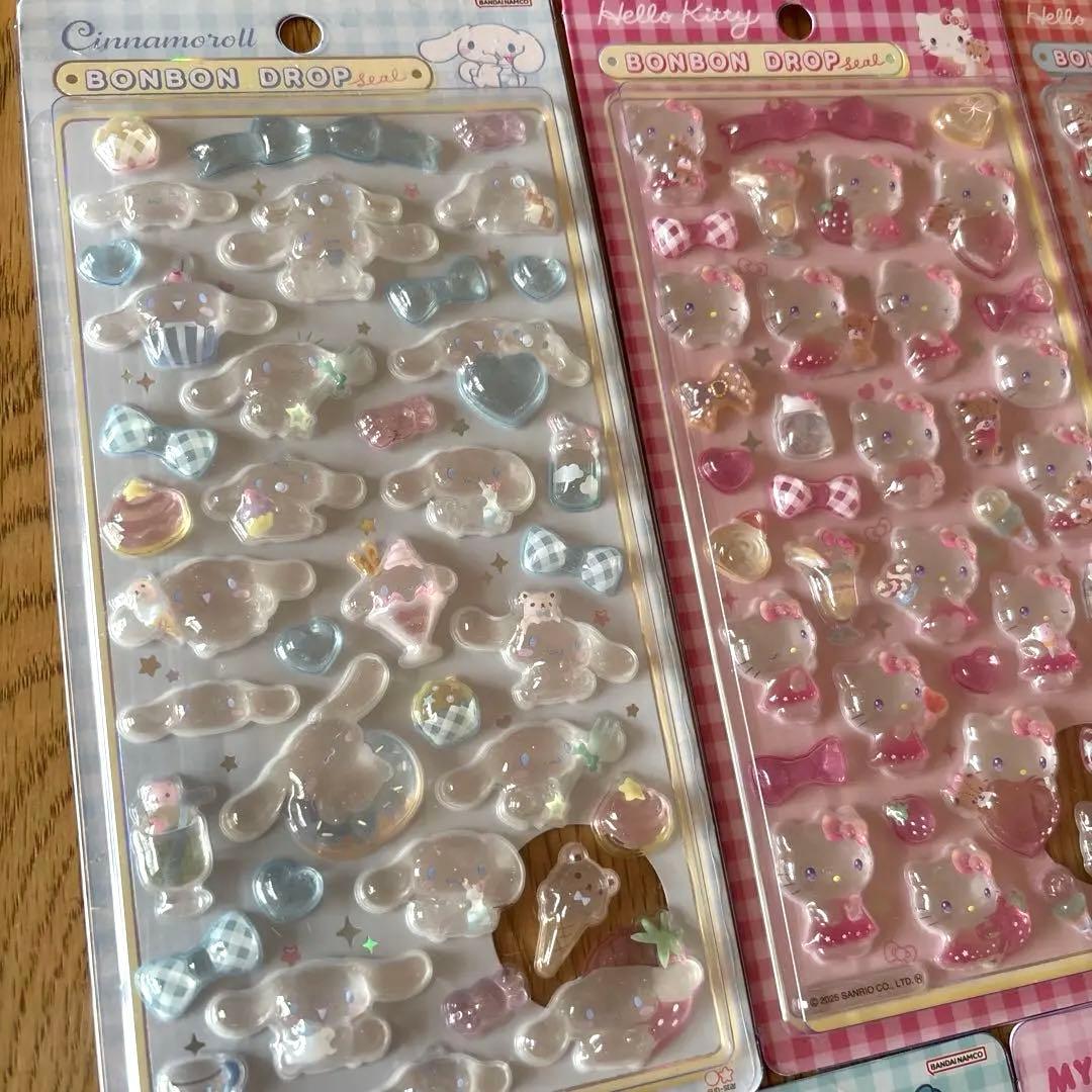 【正規品】ボンボンドロップシール サンリオ 第二弾 5枚セット