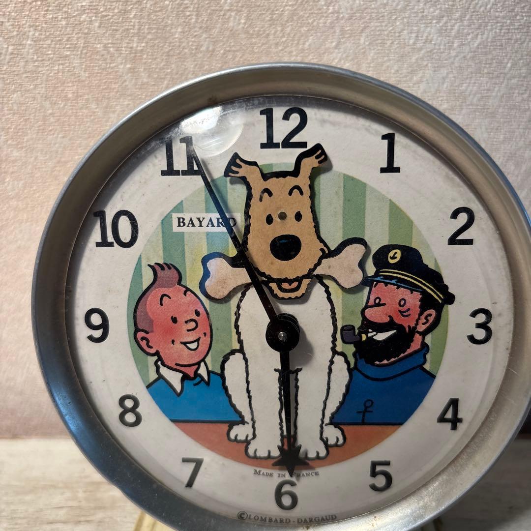 週末限定値段　希少品 フランス BAYARL社タンタンの冒険 置き時計フランス製