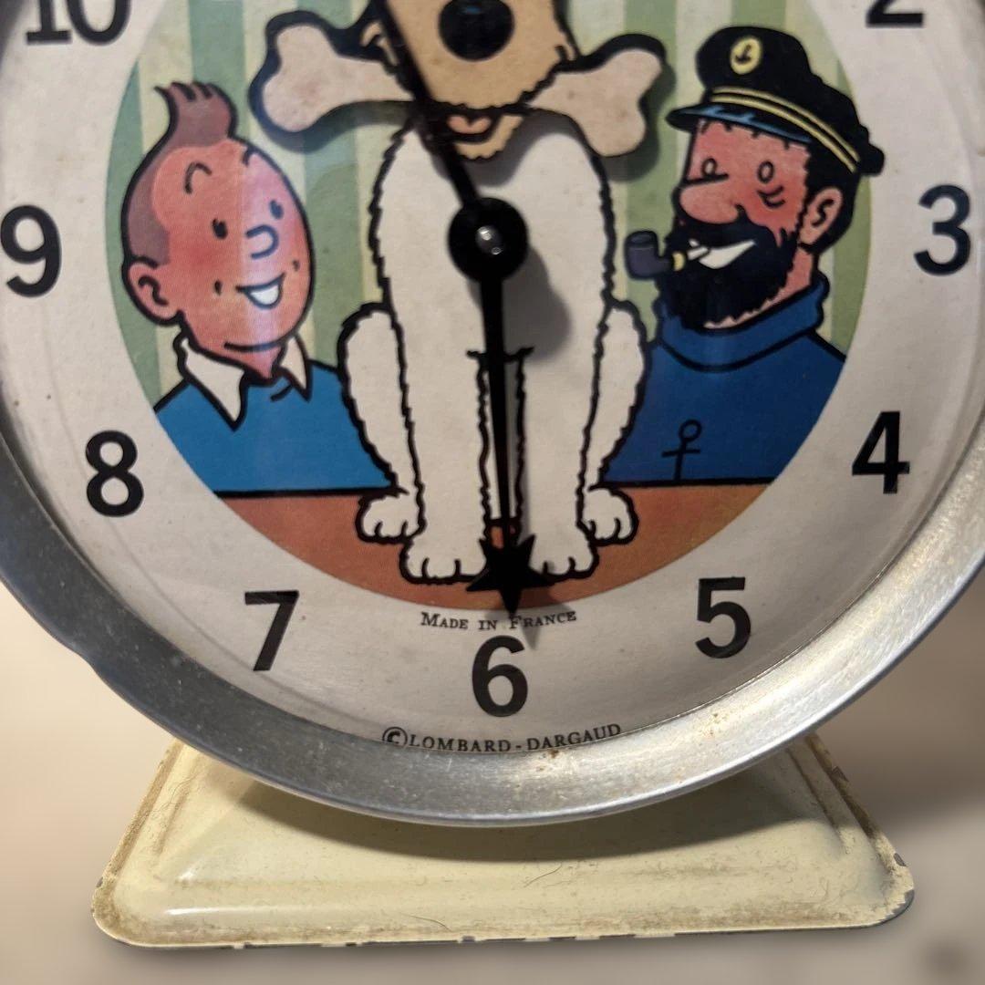 週末限定値段　希少品 フランス BAYARL社タンタンの冒険 置き時計フランス製