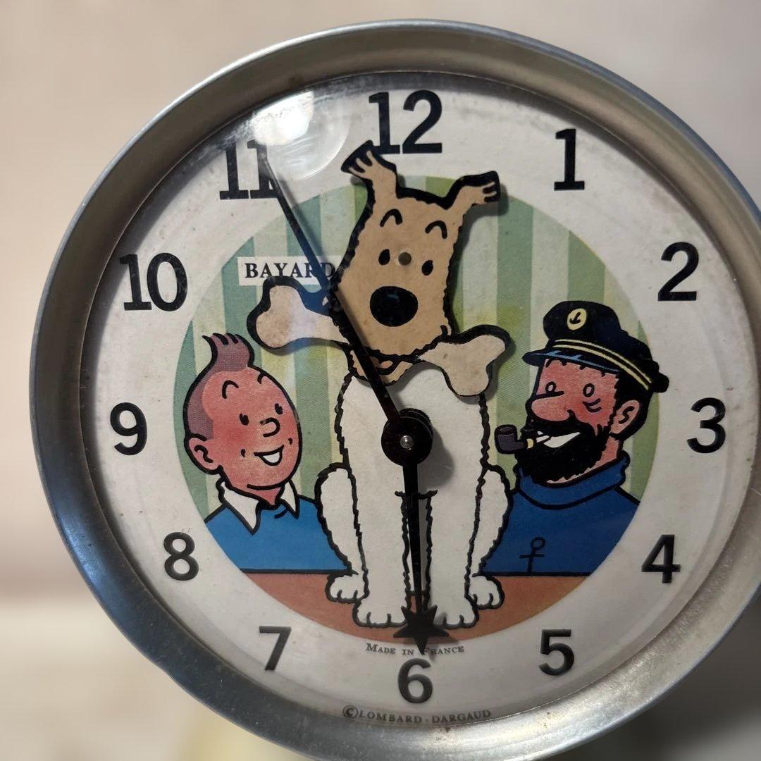 週末限定値段　希少品 フランス BAYARL社タンタンの冒険 置き時計フランス製