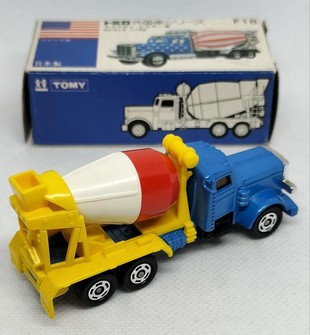 《青箱トミカF18-2-6》アメリカンミキサー車【レアカラー】未使用美品