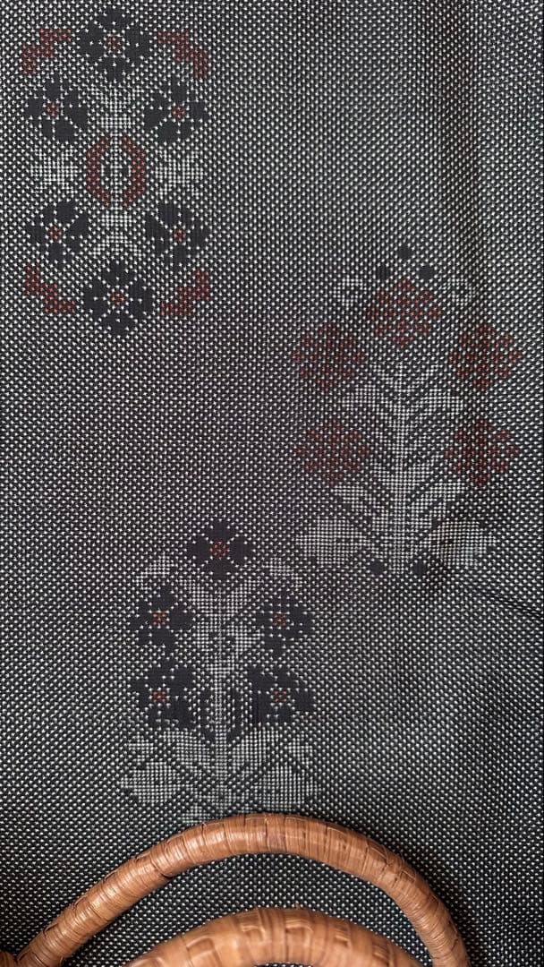 おしゃれな　本場大島紬　7マルキ　正絹