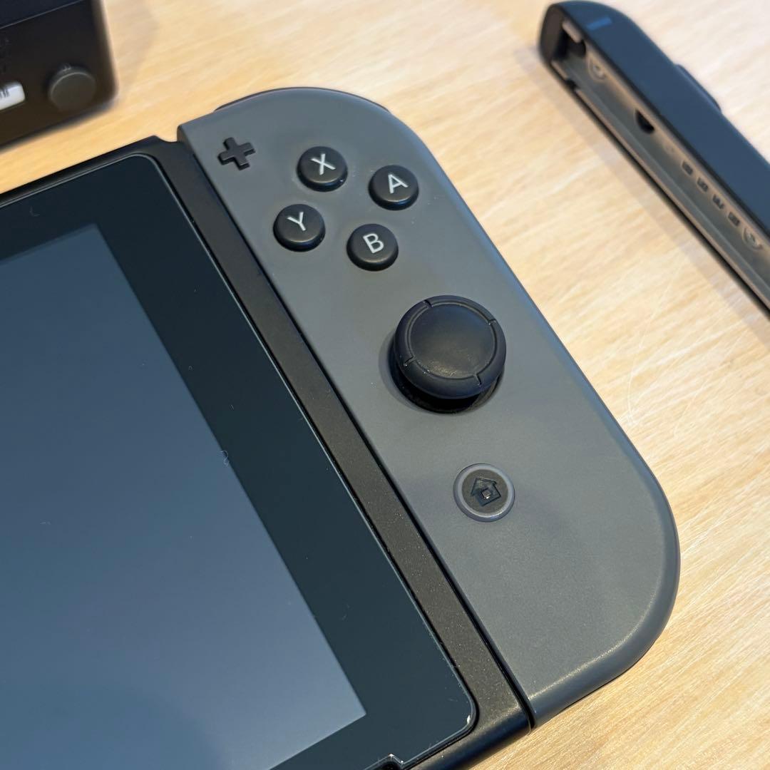 Nintendo Switch 本体 グレー+SDカード128GB,保護フィルム