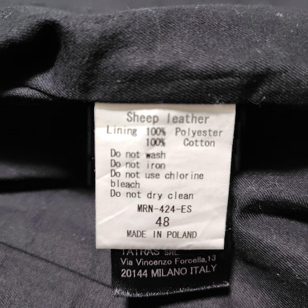 【まっきー】 TATRAS LAT40.8 レザージャケット 羊革 48