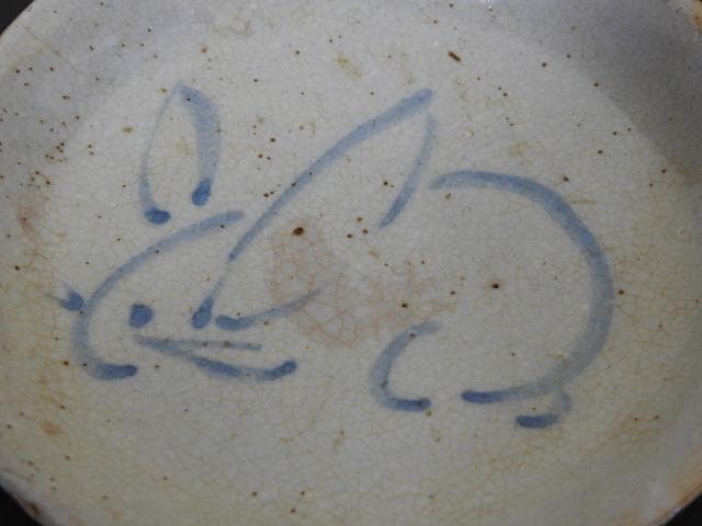 東雲皿　兎図　保存箱　MA708