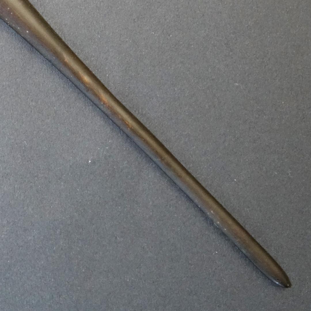 【 赤銅魚子地 祝飾図笄 】鍔 鐔 笄 日本刀 刀装具 武具 骨董 アンティーク