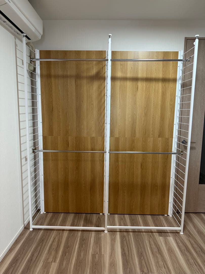 【ディノス】間仕切り収納 ハンガー2段 幅90cm & 2段 連結用幅88cm