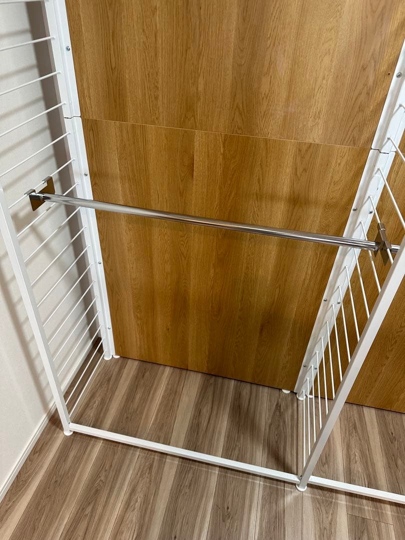 【ディノス】間仕切り収納 ハンガー2段 幅90cm & 2段 連結用幅88cm