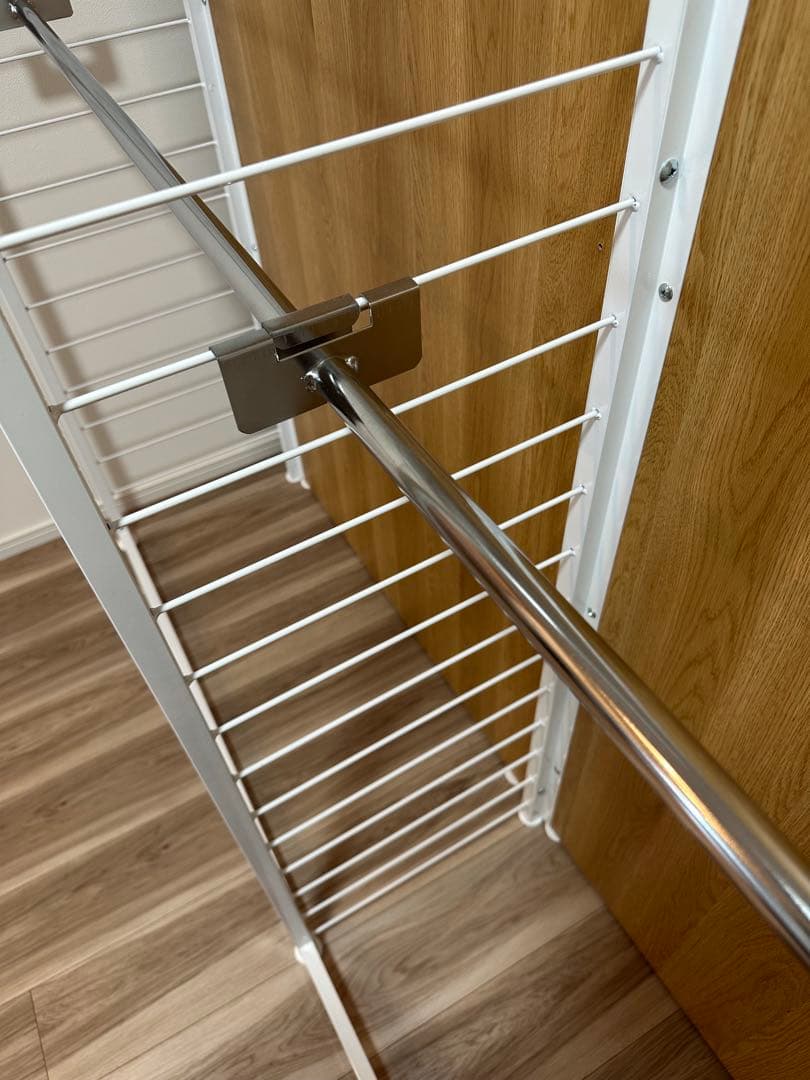 【ディノス】間仕切り収納 ハンガー2段 幅90cm & 2段 連結用幅88cm