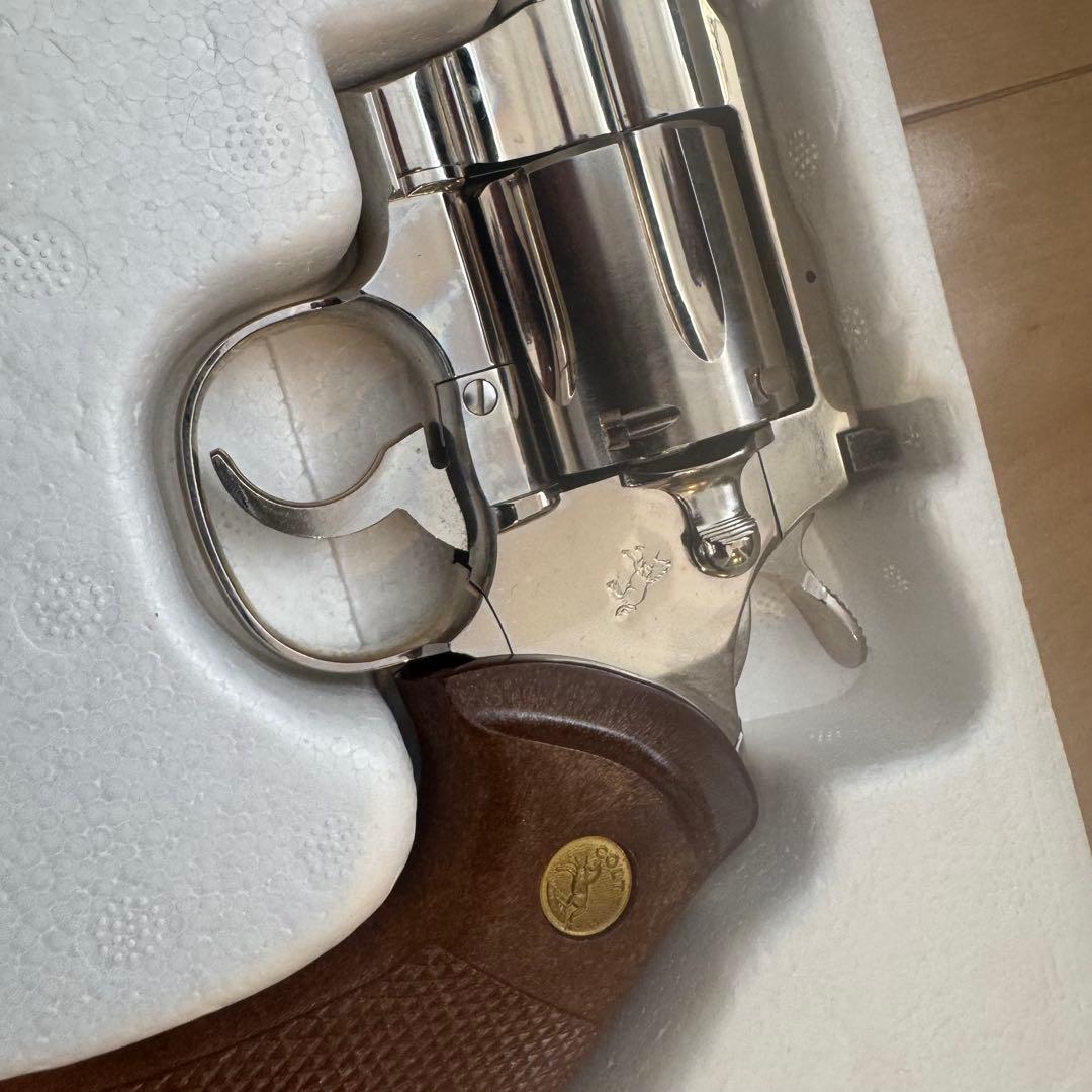 【Rモデル】 タナカ コルトパイソン　ニッケルフィニッシュ　6インチ ガスガン