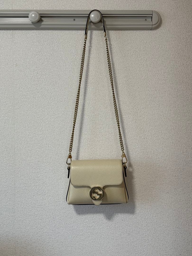 GUCCI アイボリー ショルダーバッグ