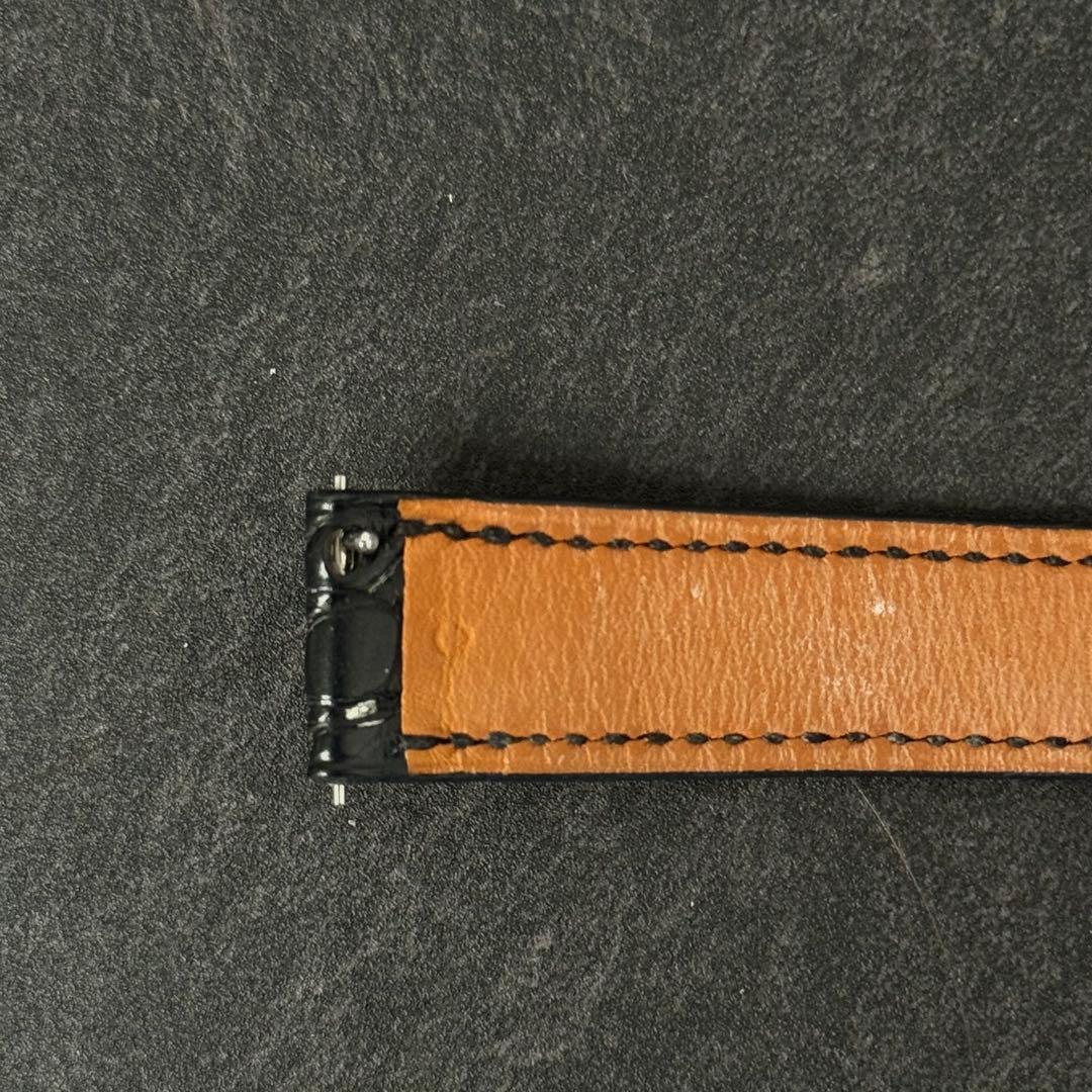 HERMES エルメス クロコダイル 時計 ベルト ケープコッド Hウォッチ C
