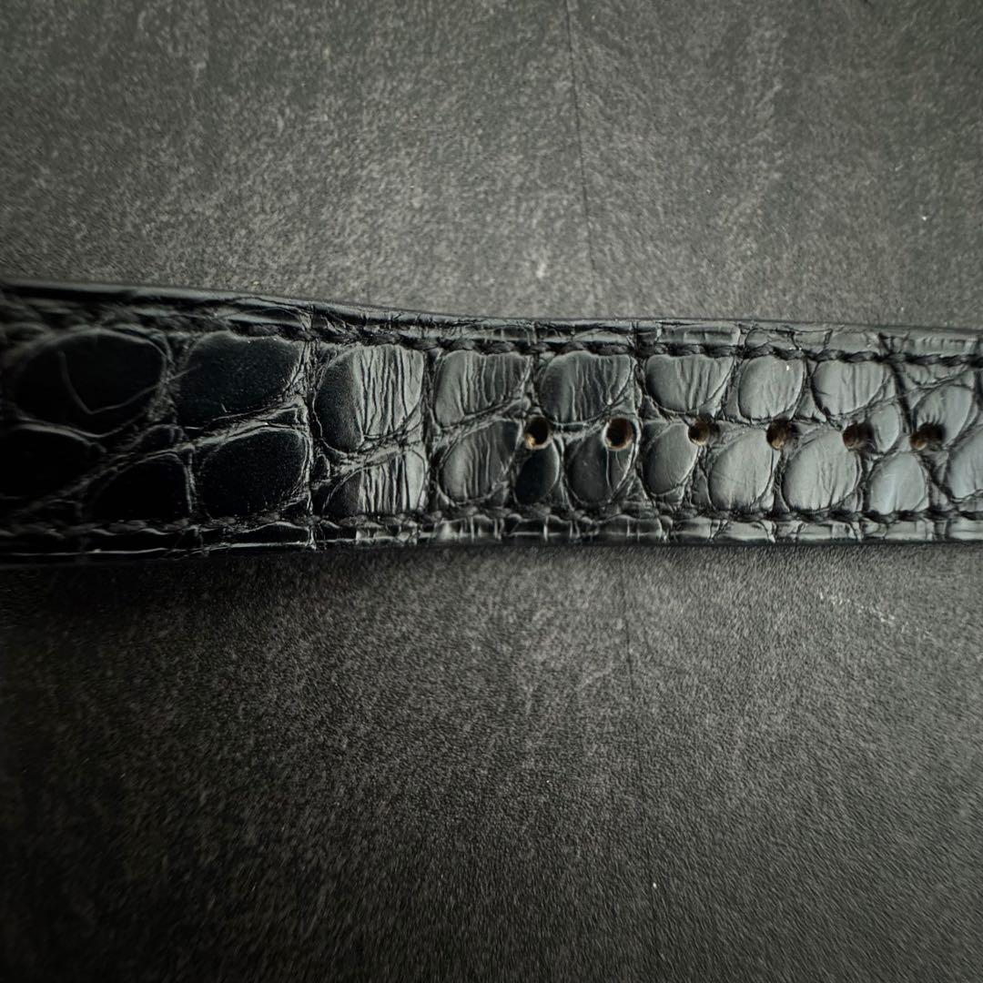 HERMES エルメス クロコダイル 時計 ベルト ケープコッド Hウォッチ C