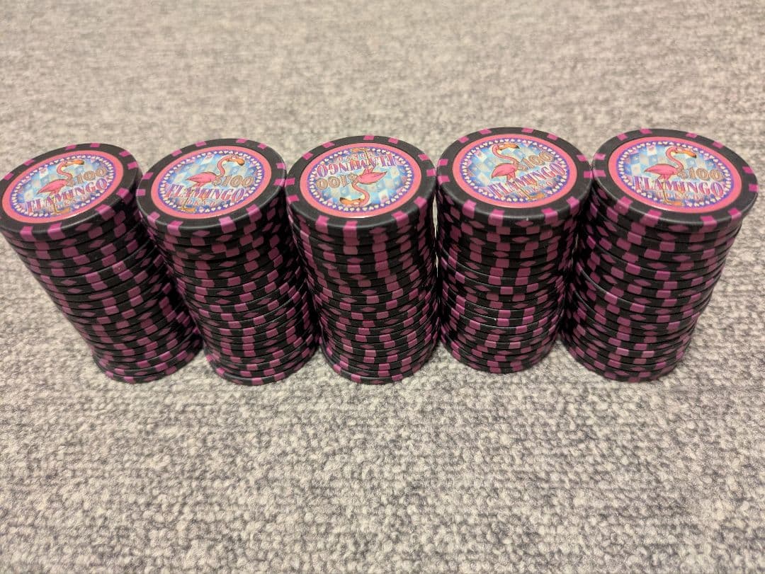 カジノチップ $100表記 100枚 ポーカー ブラックジャック カジノ