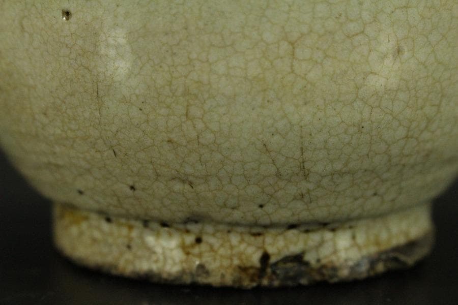 骨董 李朝 白磁 瓶 時代物(A445)