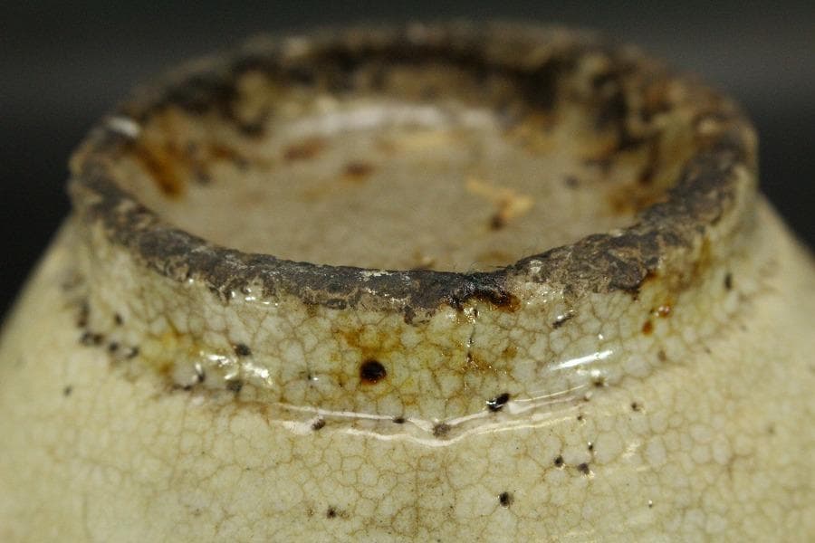 骨董 李朝 白磁 瓶 時代物(A445)