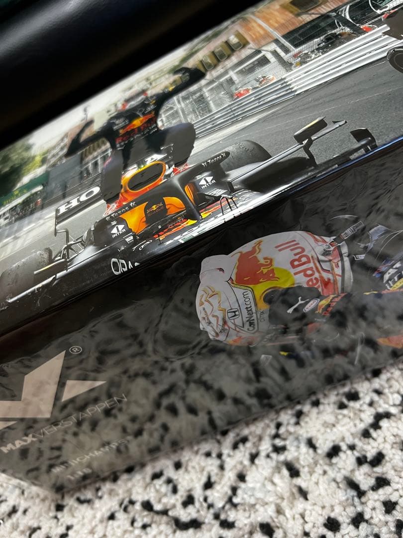 美品 MVショップ 1/18 マックス・フェルスタッペン 2021 モナコGP