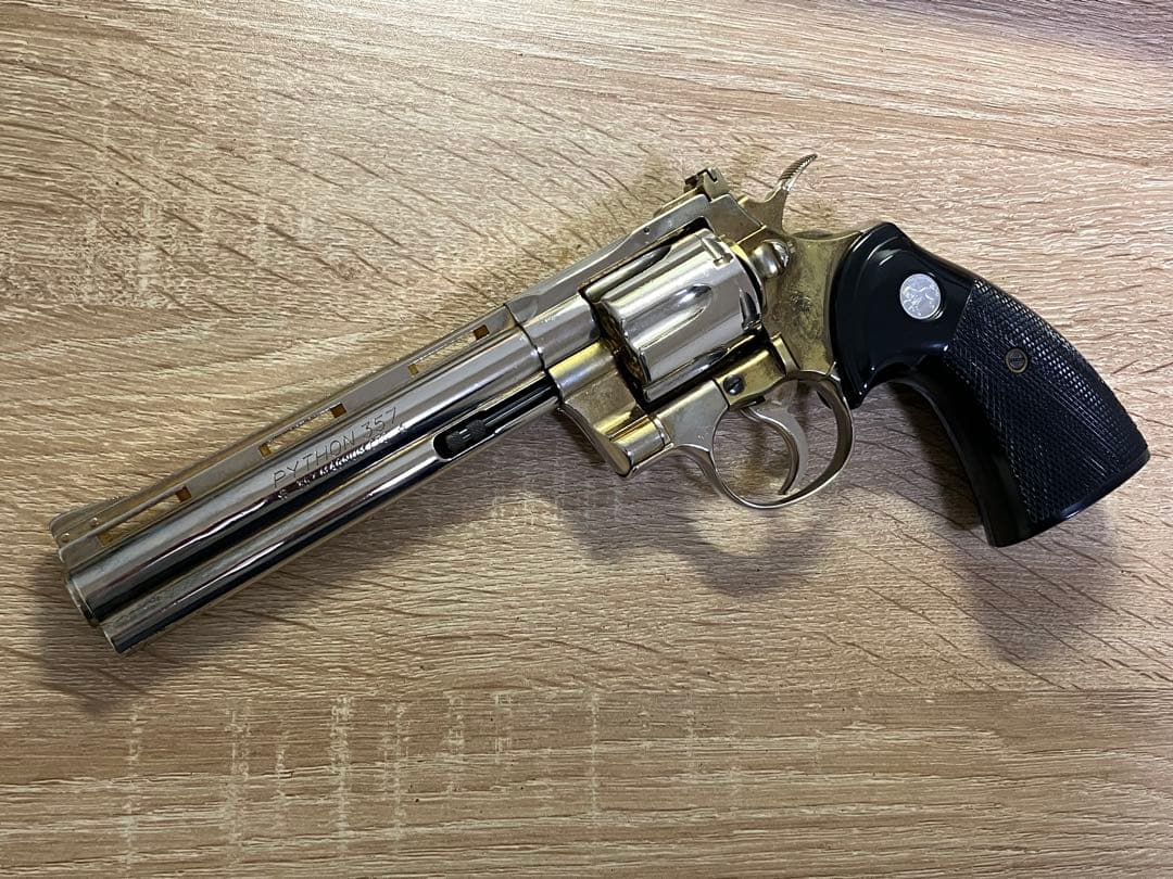 コクサイ コルト パイソン 6インチ 金属製モデルガン SMGマーク有り