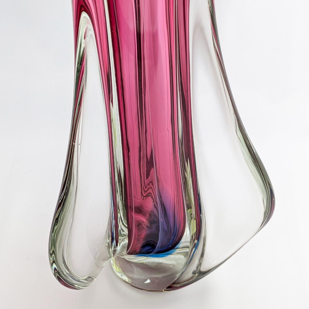 工芸品 Multi Glass Flower Vase (Pink)