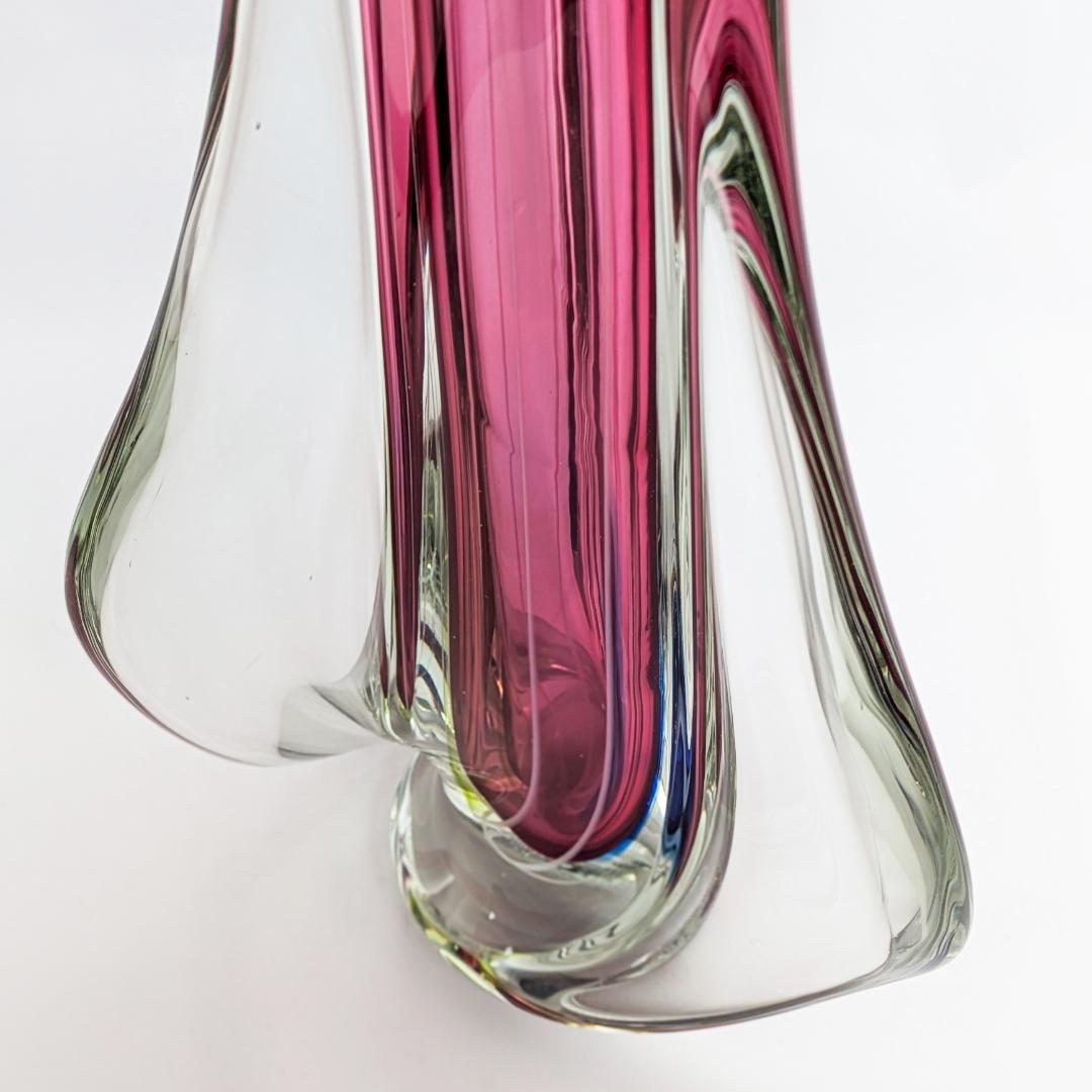 工芸品 Multi Glass Flower Vase (Pink)