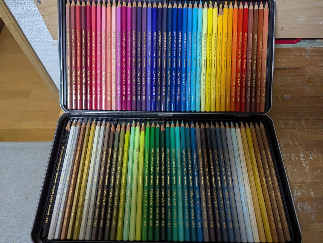 カランダッシュ スプラカラー 80色 水彩 色鉛筆 画材 アート 絵画 筆記