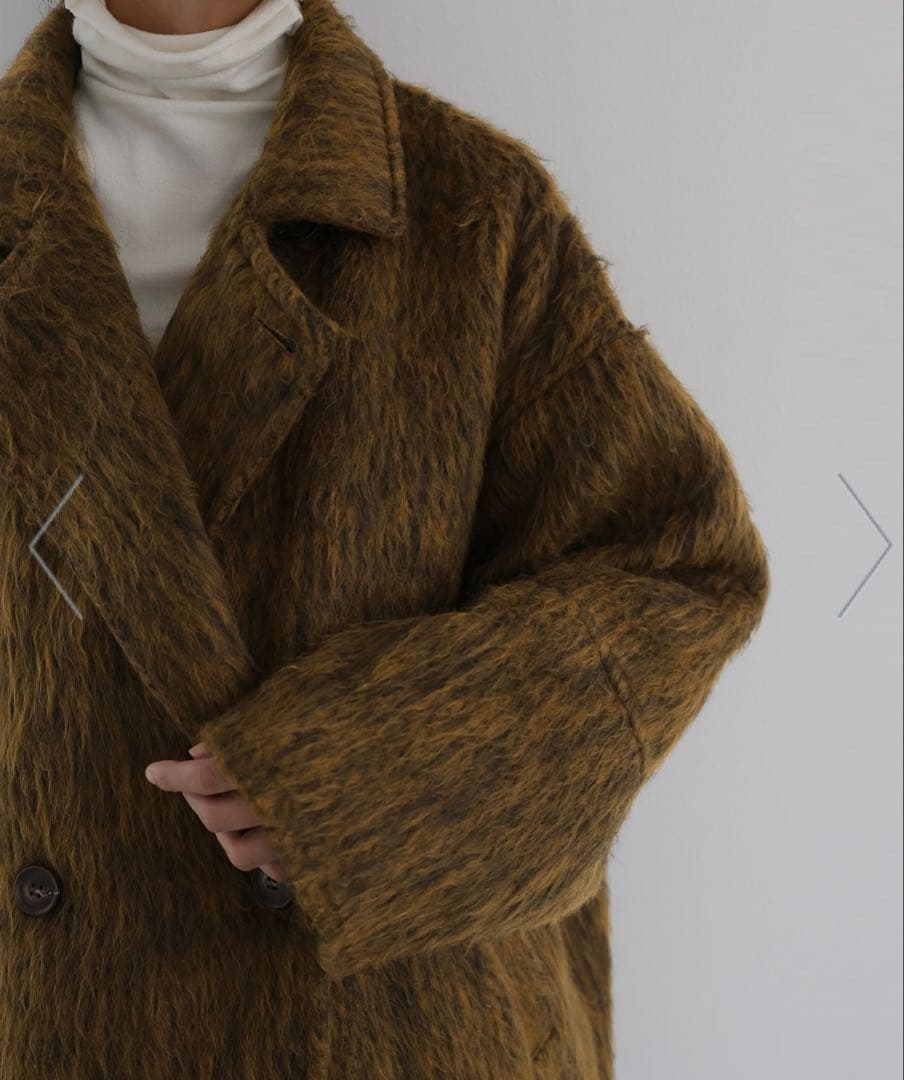 hellam チェスターコート　マスタード