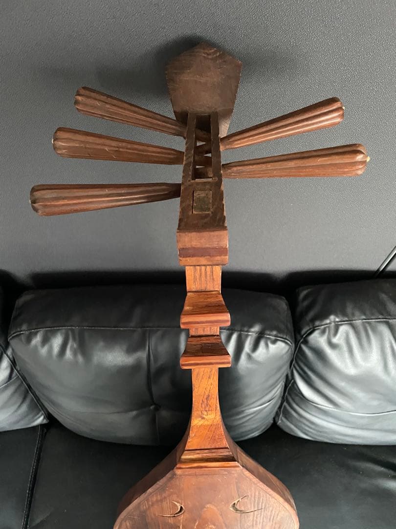極上品　玉杢　五弦　筑前琵琶 時代物　和楽器