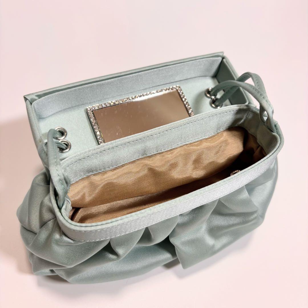 極美品✨デイジーリン アクセサリーポーチ ハンドバッグ ラインストーン ミラー