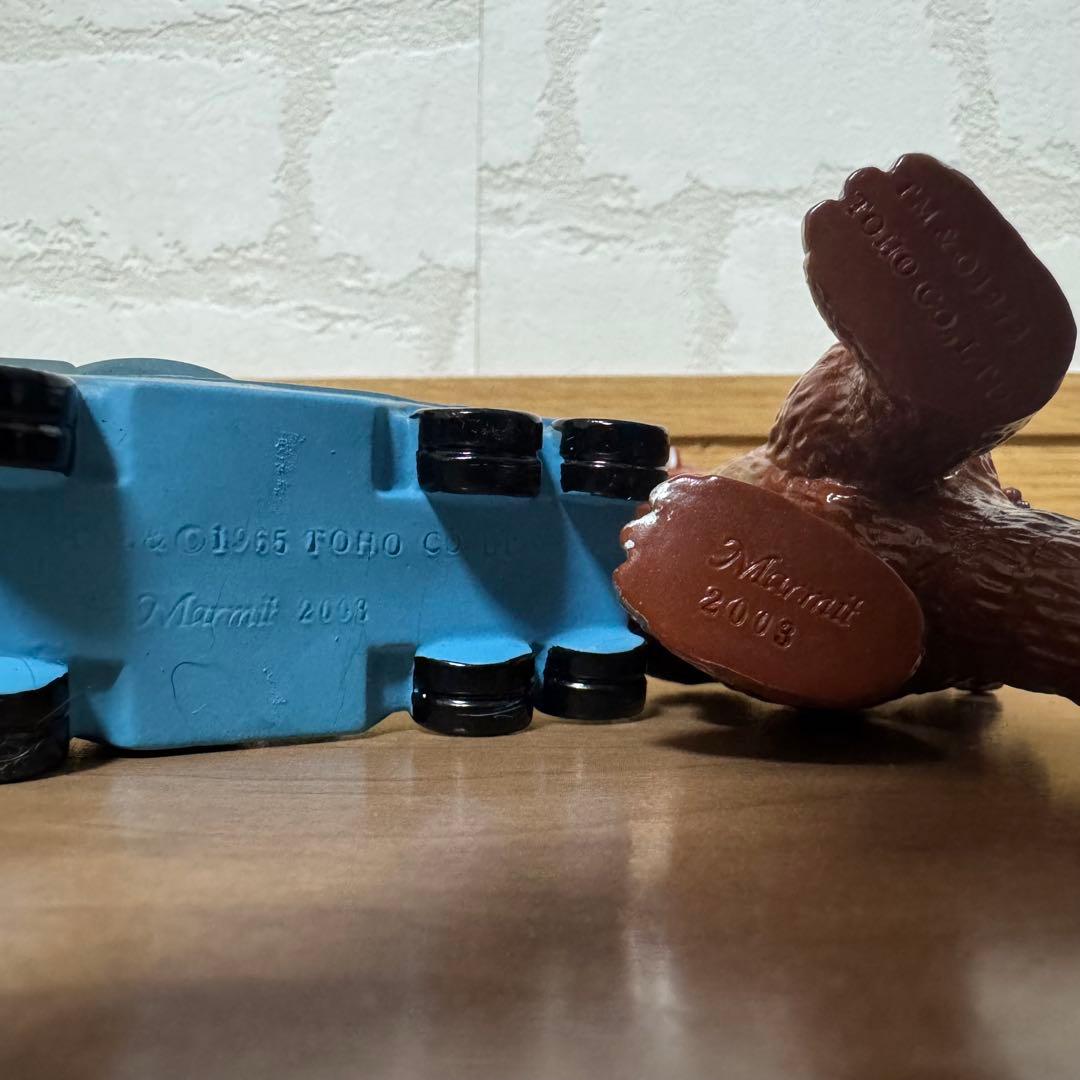 マーミット ミニソフビ 4点セット ゴジラ モスラ メガロ飛行 メーサー車