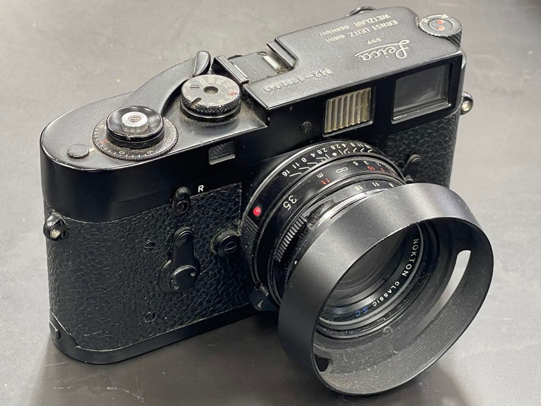 1時間タイムセール.Leica M2 Nokton 35mm F1.4 フード付