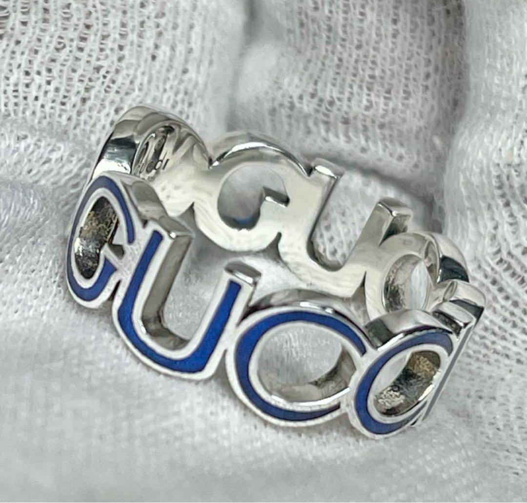 極美品‼️GUCCI 指輪　インターロッキング＆ロゴリング　18号