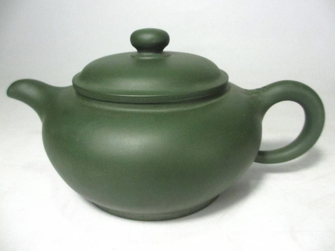 急須　宝瓶　中国宜興　紫砂壷　朱泥　民国緑「紫雲館製」計１３点　未使用　煎茶道具