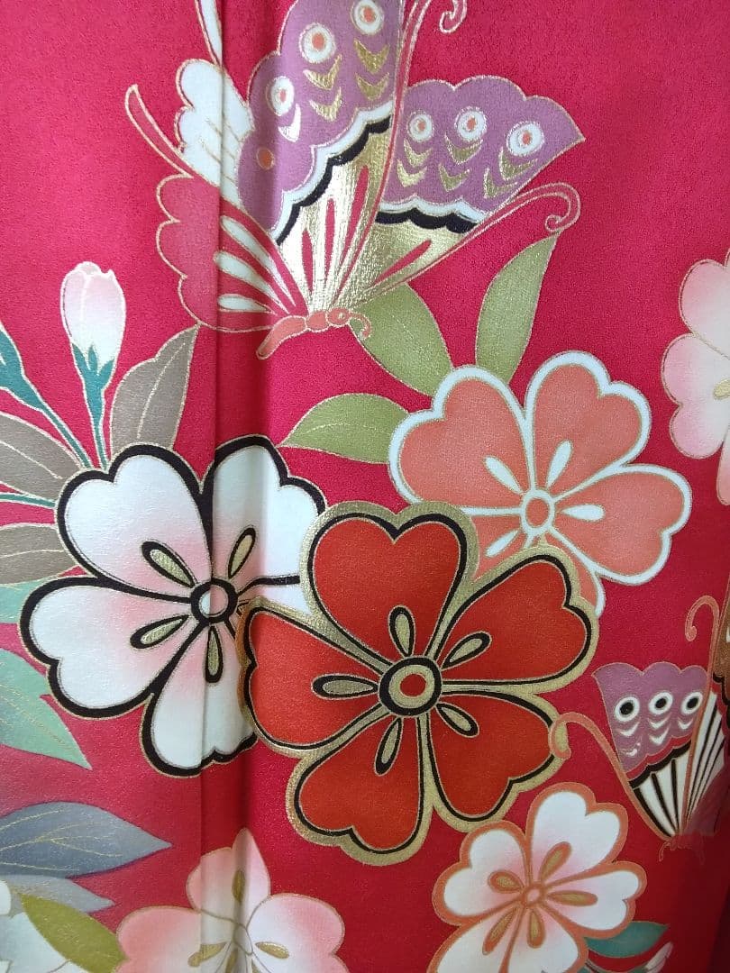 ❰-超得-❱振袖フルセット、正絹振袖セット、重ね衿、帯揚げ帯締め、袋帯、襦袢