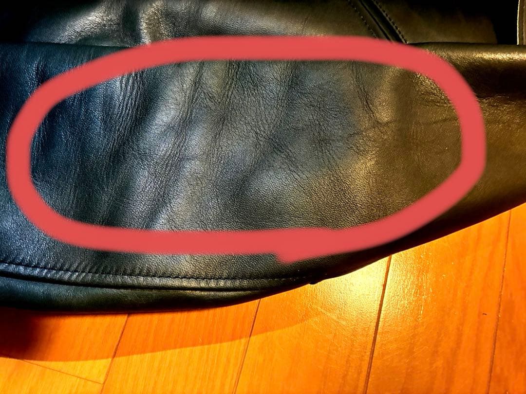 うなぎ　Y2LEATHER レザージャケット　ダークブルー　38