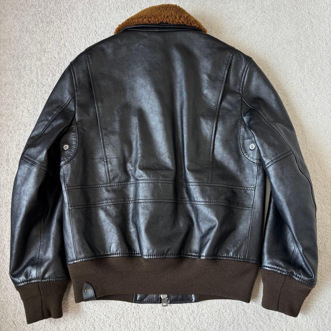 美品 コーチ 羊革 シアリングカラー アビエイタージャケット 2WAY ボア