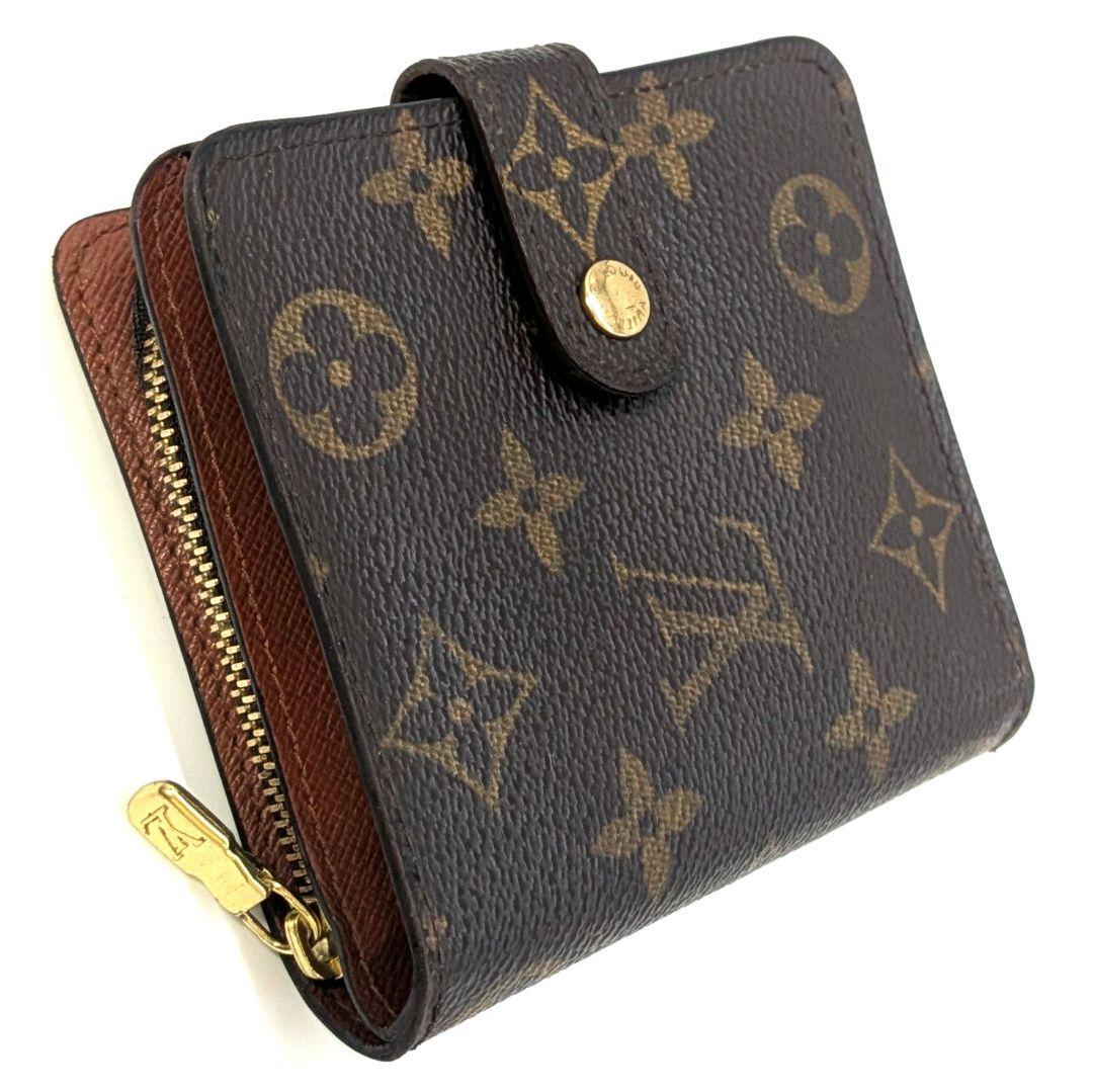 ルイヴィトン モノグラム コンパクト ジップ 二つ折り財布 B45