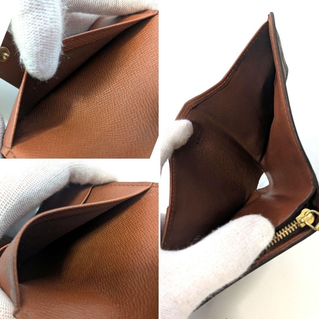 ルイヴィトン モノグラム コンパクト ジップ 二つ折り財布 B45