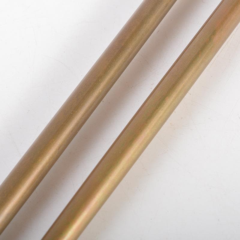 茶道具　釜師　名越弥五郎作　古銅　宣徳　宝珠頭火箸　共箱　C　6220