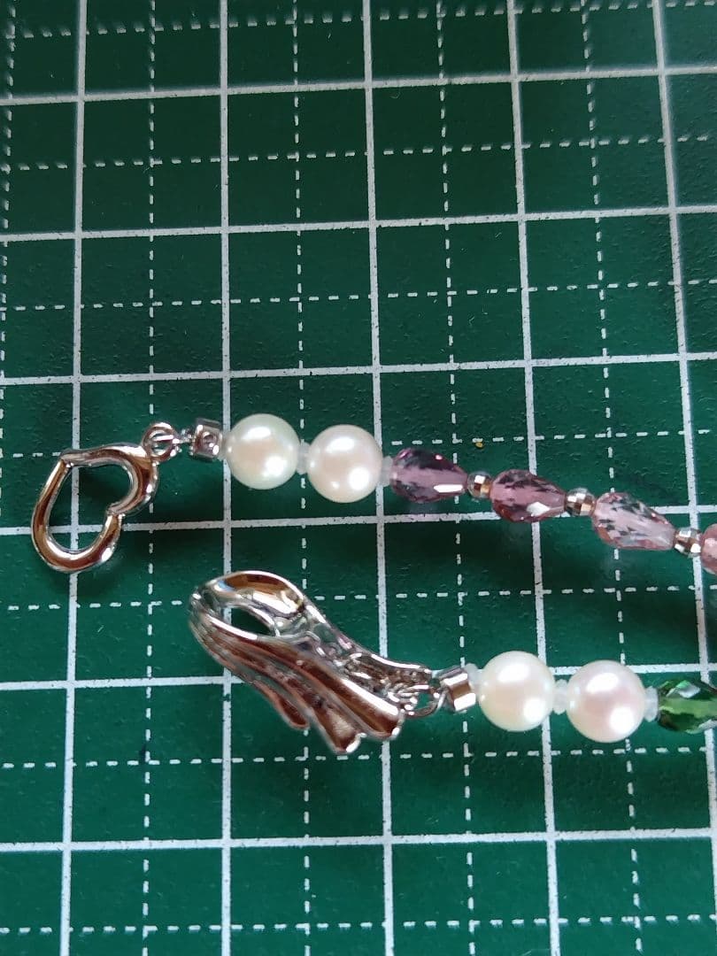 アコヤ真珠ベビーパール、グリーントルマリン、ピンクトルマリン、3WAYネックレス