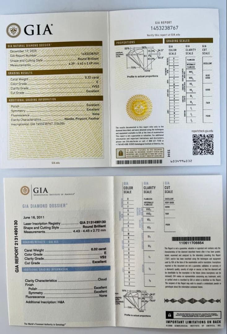 k18フクリン　天然ダイヤモンドピアス 計0.6ct GIA鑑定書付き