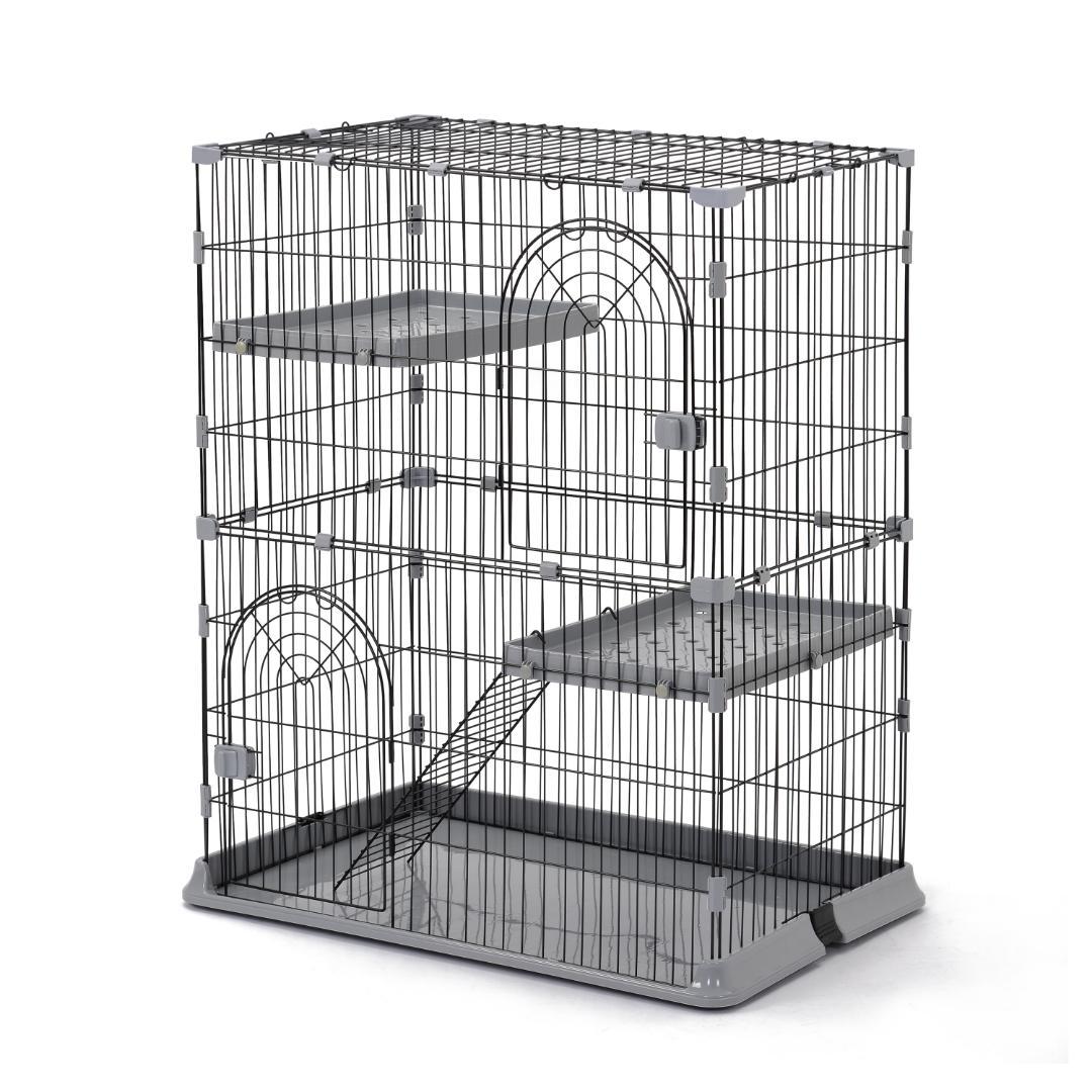 おしゃれ 猫 ケージ キャットケージ 2段 猫ゲージ キャットハウス 多段