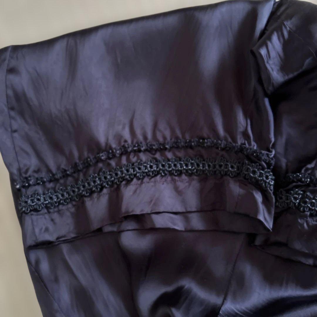 【コム デ ギャルソン】黒サテン サルエルパンMサイズ　レディース