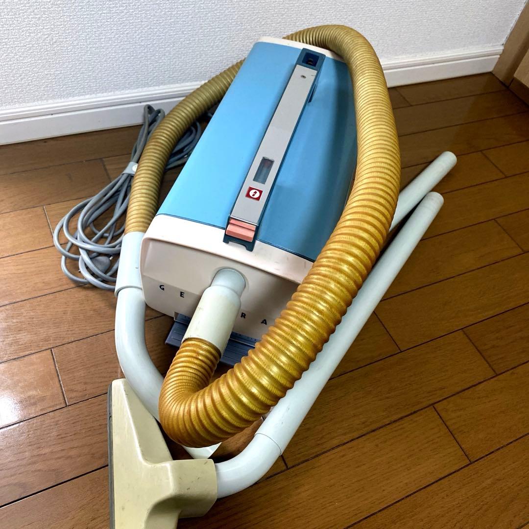 昭和レトロ 業務用掃除機 EC-410 通電/足踏み動作OK インダストリアル