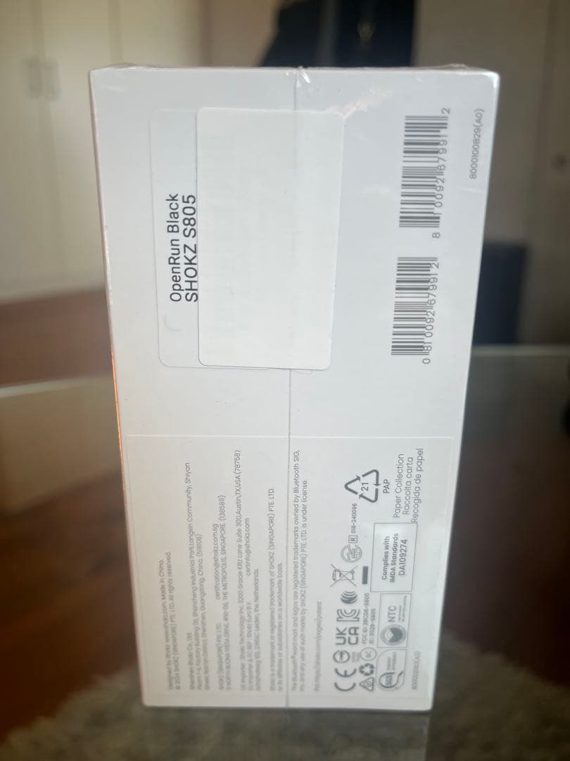 SHOKZ OpenRun 骨伝導イヤホン ブラック