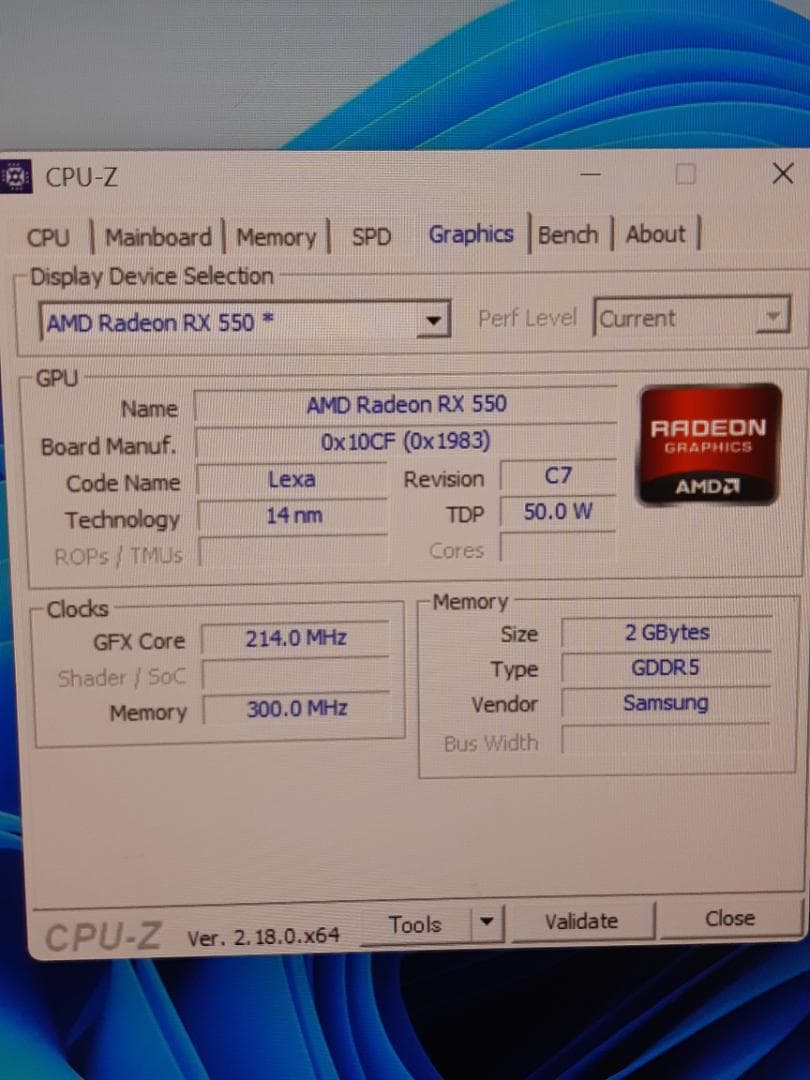 自作PC　第8世代i3・8GB・SSD128GB・RX550・Win11正式対応