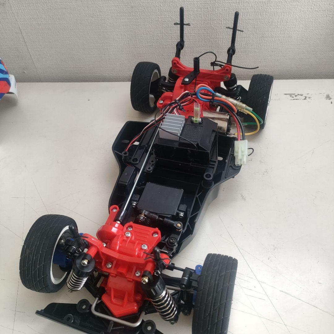 【当時物、レア】タミヤTA02シャーシ、プロポ、メカ付き、ランチアボディ付き