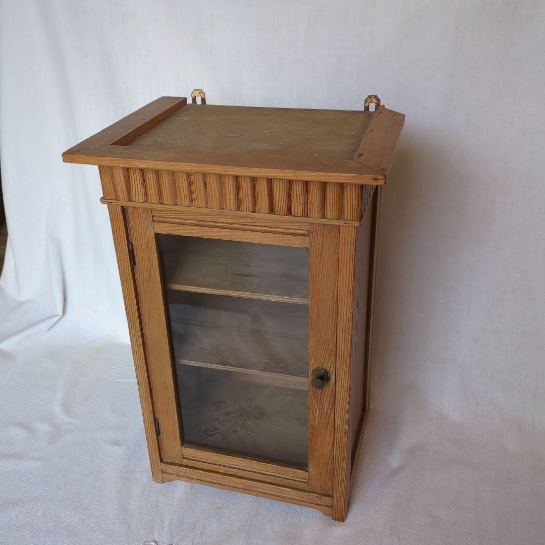 フランスアンティーク ガラスウォールキャビネット